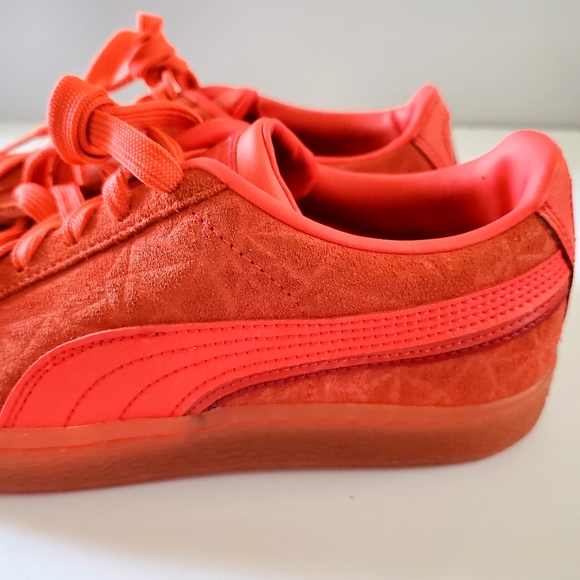 Puma Suede Triplex Mono Sneakers Shoe Red Women's Size 5.5 - Picture 10 of 10